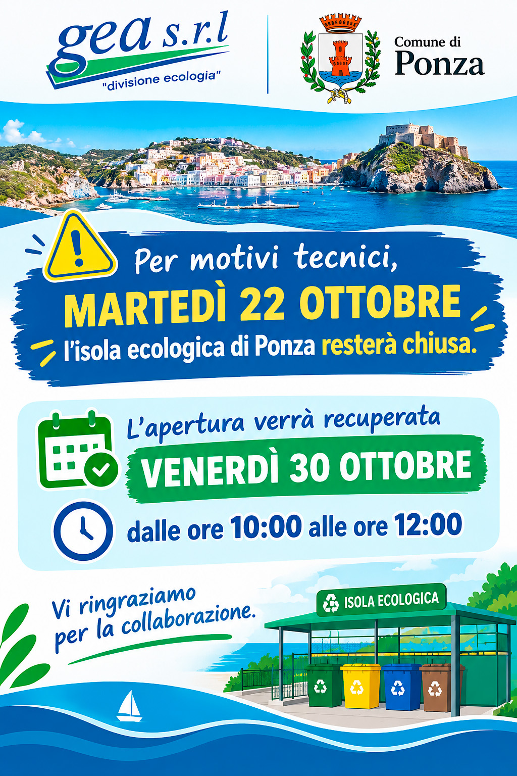 ponza isola ecologica